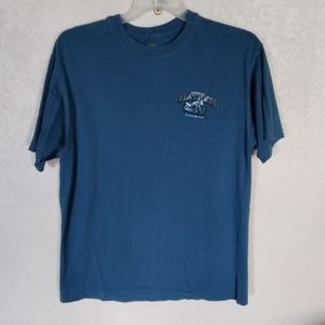 Newport Blue American Mayhem Tee Sz Lg Sh Sl